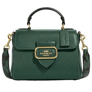 Nwt Coach Morgan Top Handle Everglade Multi